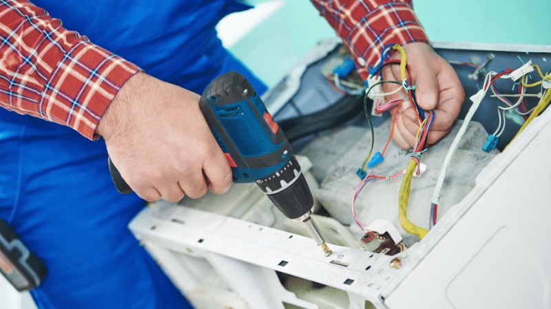 Gölbaşı Alarko Alarko çamaşır makinesi kart tamiri – Su almama arızası orijinal parça ile giderildi. - Teknik servis örneği